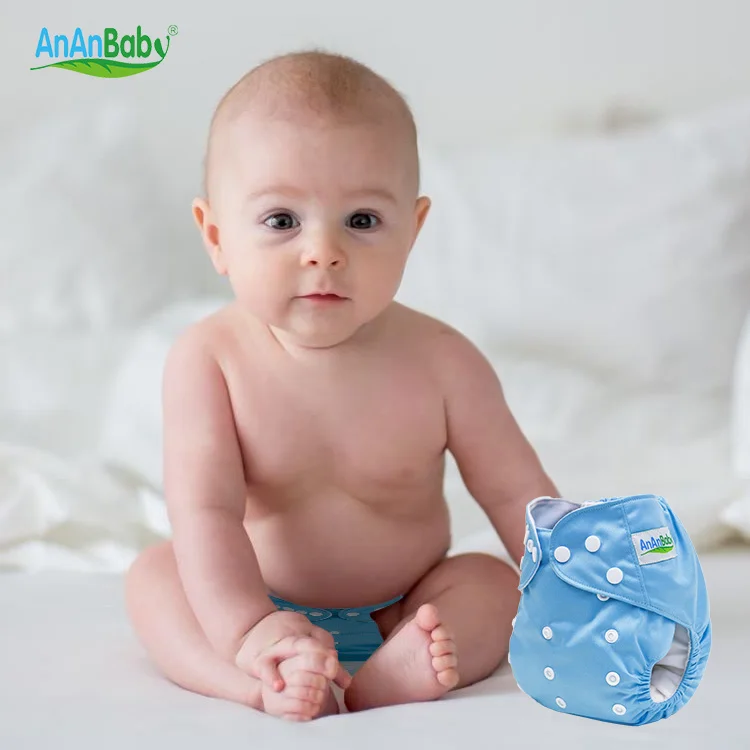 Ananbaby Wholesale Popular Adjustable PUL Baby Nappy Recycle Daily Use Newborn Cloth Diapers