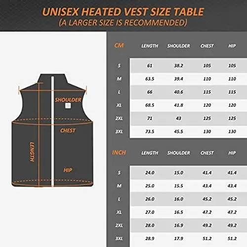 Manufacturer Winter Unisex Men Usb Rechargeable Electric Heater Jacket Heating Warming Thermal Heated Vest