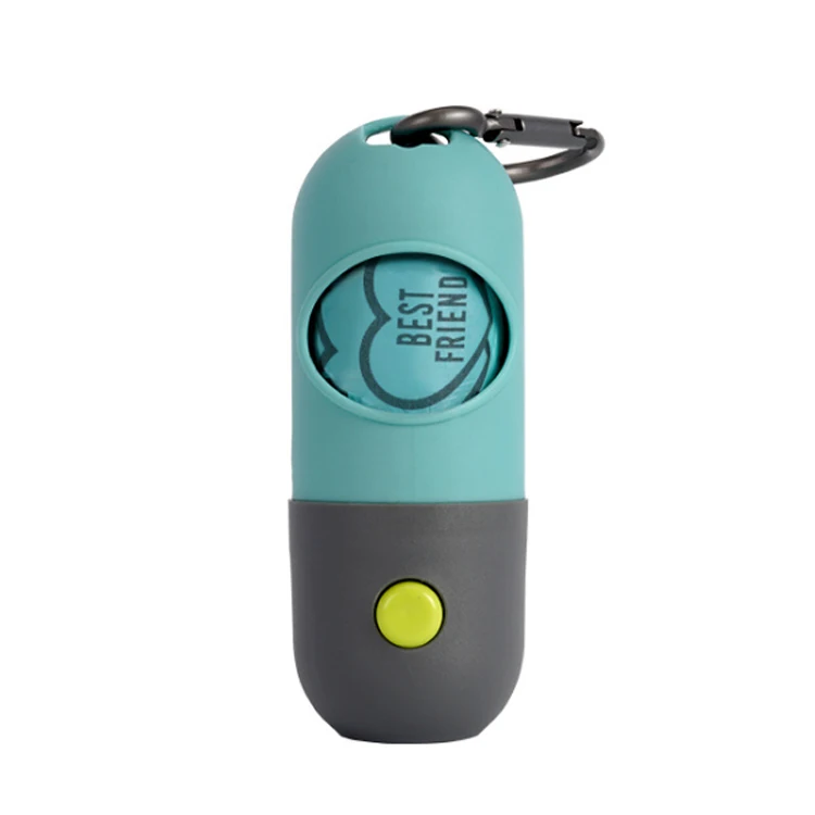 New Designed Plastic LED Dog Poop Bag Dispenser With Biodegradable Poop Bags