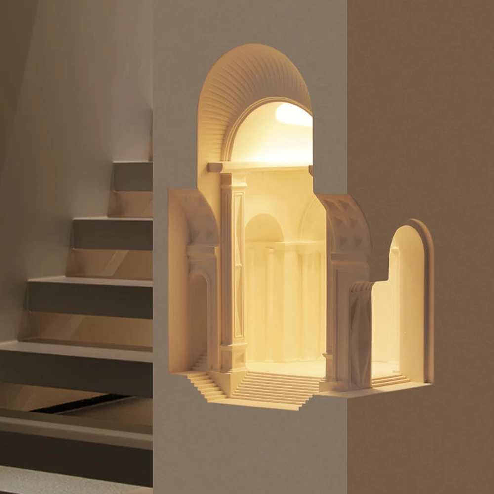 Embedded Gypsum Florence Lamp Without Frame Led Gypsum Spotlight Circular Square Ceiling Plaster Gesso Light