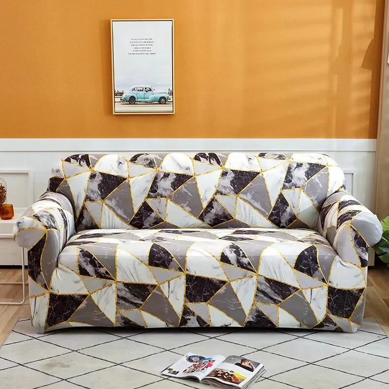 china wholesale custom pattern  high-quality waterproof well elasticity sofa covers l shape sofa cover for living room