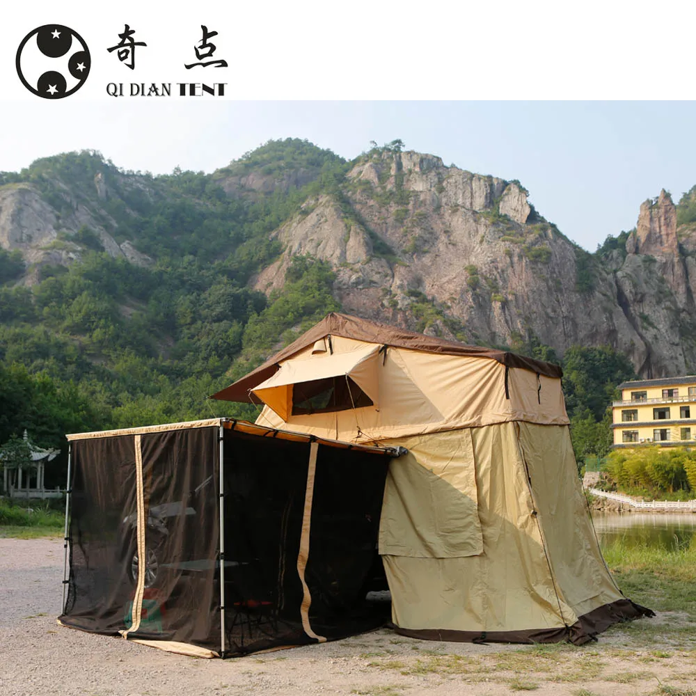 Soft Shell SUV Camping Roof Top Tent With Annex for Pickup Truck