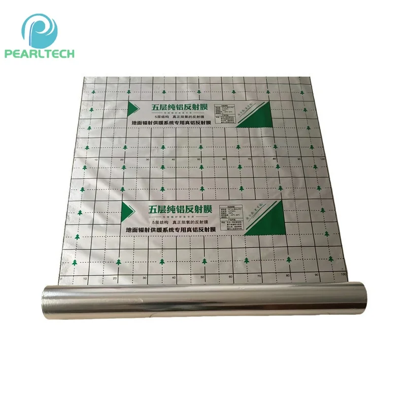 Print green line aluminum foil laminated Film for reflective moisture-proof heat-insulating under floor