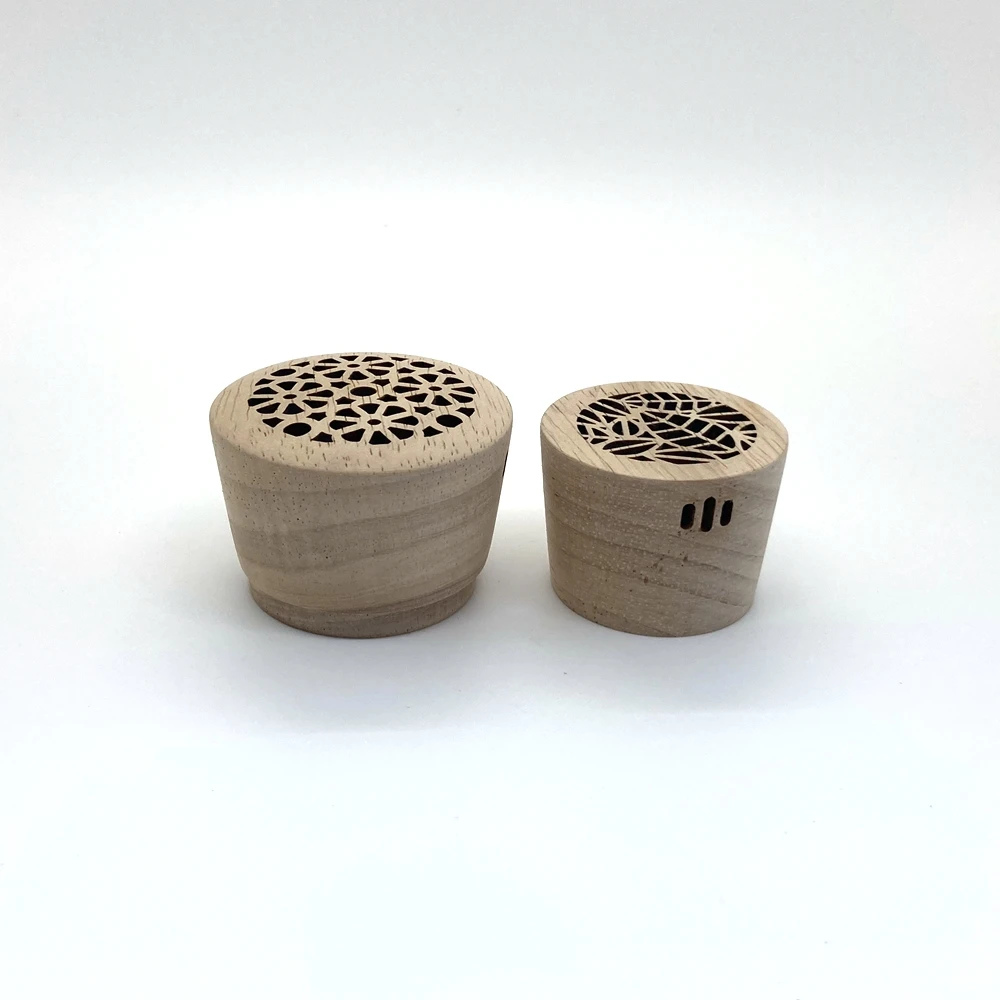 China Good Supplier Wooden Perfumr Cap With Metal Inner For Perfume Bottle
