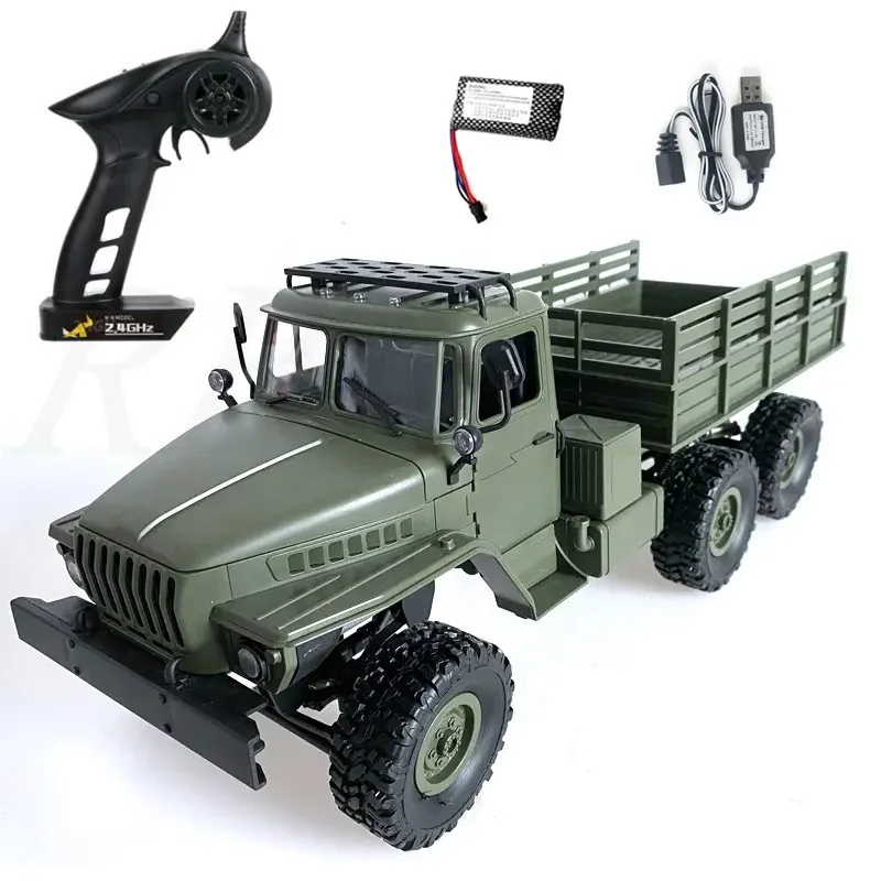2.4G Six-wheel Drive Ural Military Car Simulation Remote Control Climbing Cars Toy Radio Control Off-Road Vehicle Toys