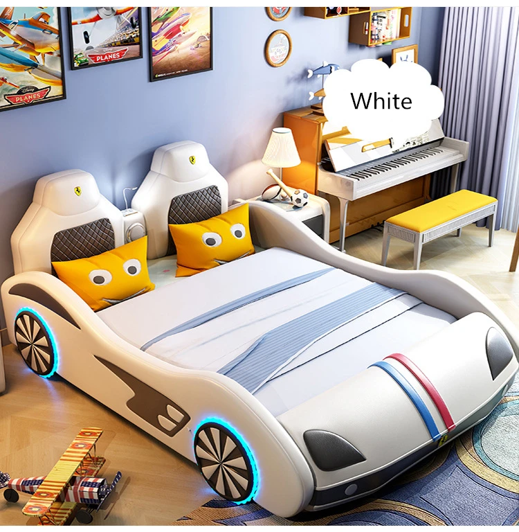 
China Supply Durable Car design Boy or Girl wooden frame bed for children 