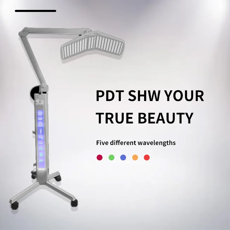 Новейшая машина для лечения акне омоложения кожи PDT LED осветляющая
