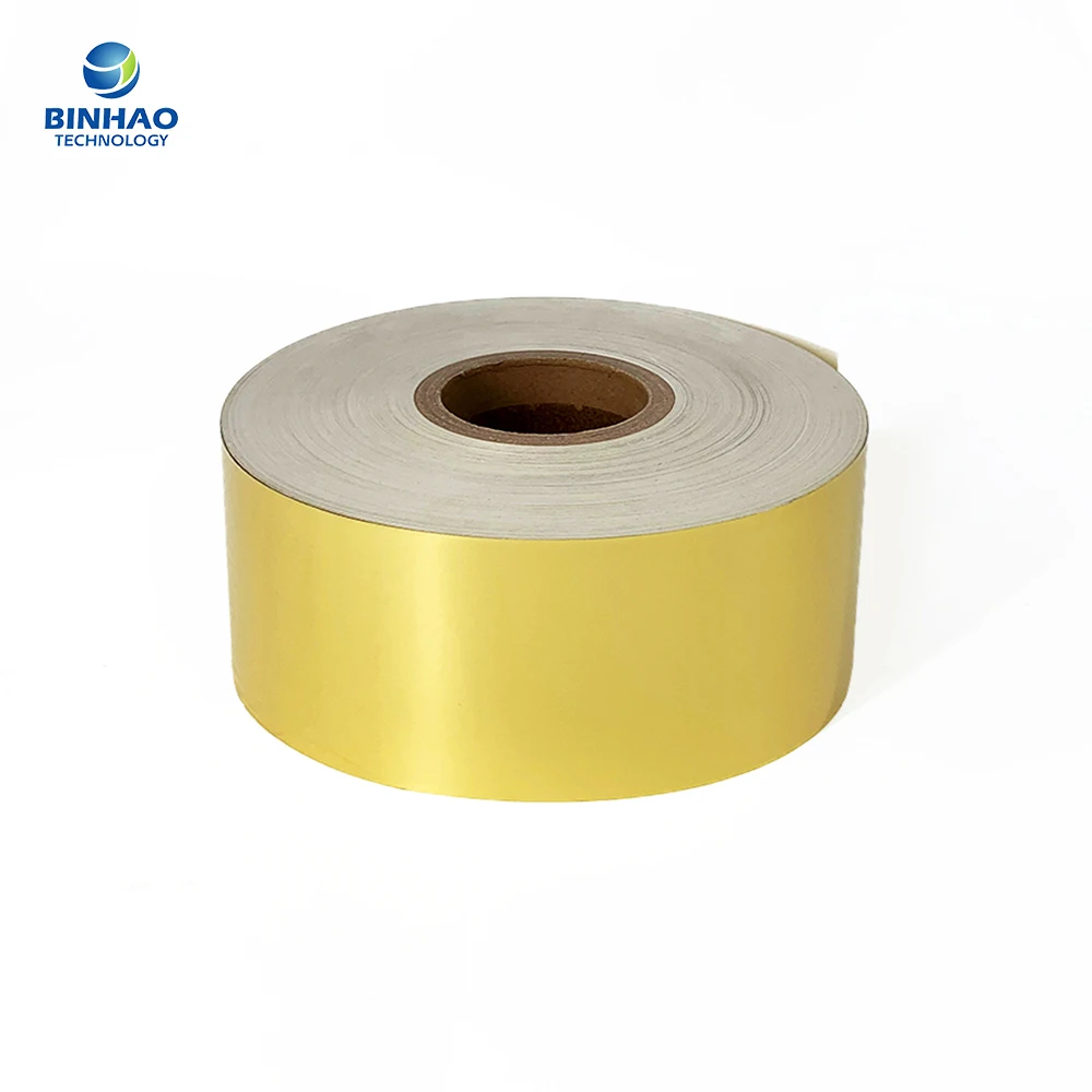 High Quality Matt Golden Cigarette Aluminium Foil Paper Rolls for Wrapping on HLP Machine