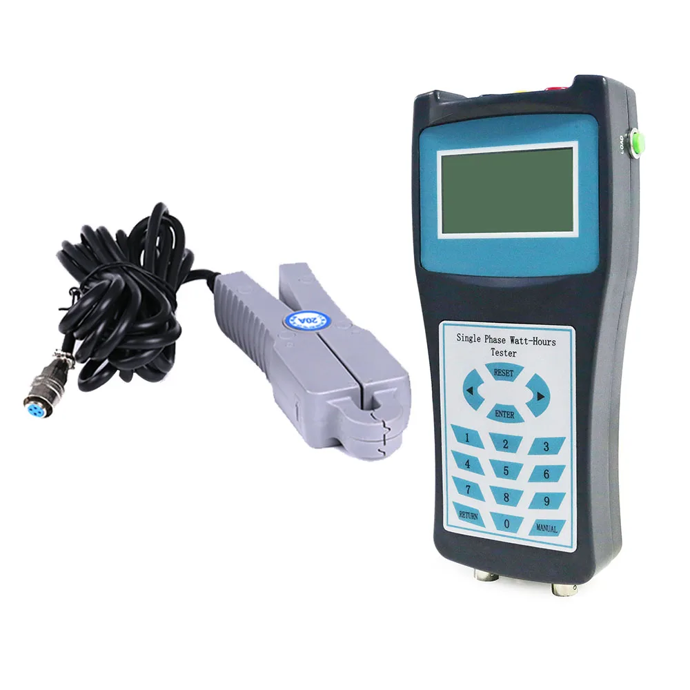Handheld single phase watt-hour meter tester power analyzer