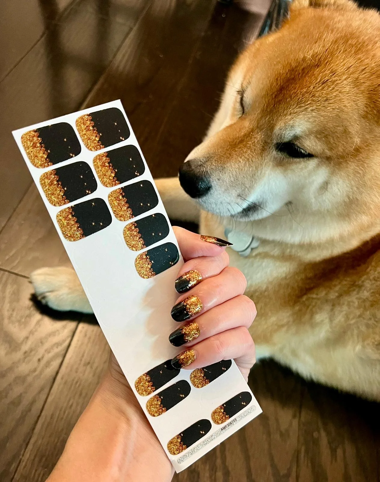 AMP/Olivia free samples full coverage self-adhesive nail polish decals