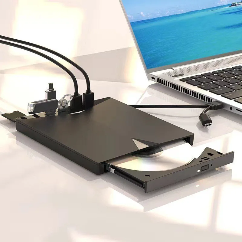 D01 CD Writer Multifunctional External DVD Drive USB 3.0 Portable DVD Player For Laptop ROM DVD Burner