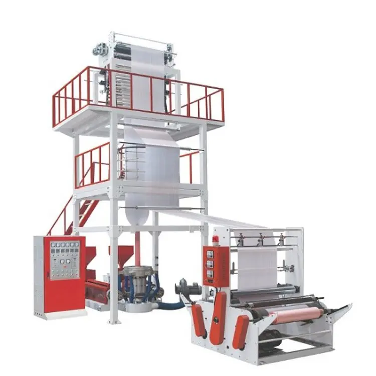 HSj-50 Film Blowing Extruder Machine Plastic Bag Extruder 600mm HDPE LDPE PE Film Blowing Machine