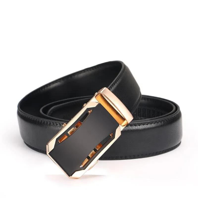 Мужские ремни с автоматической пряжкой LannyQveen, ремень из натуральной кожи для мужчин, ремень с храповым механизмом, оптовая продажа с завода