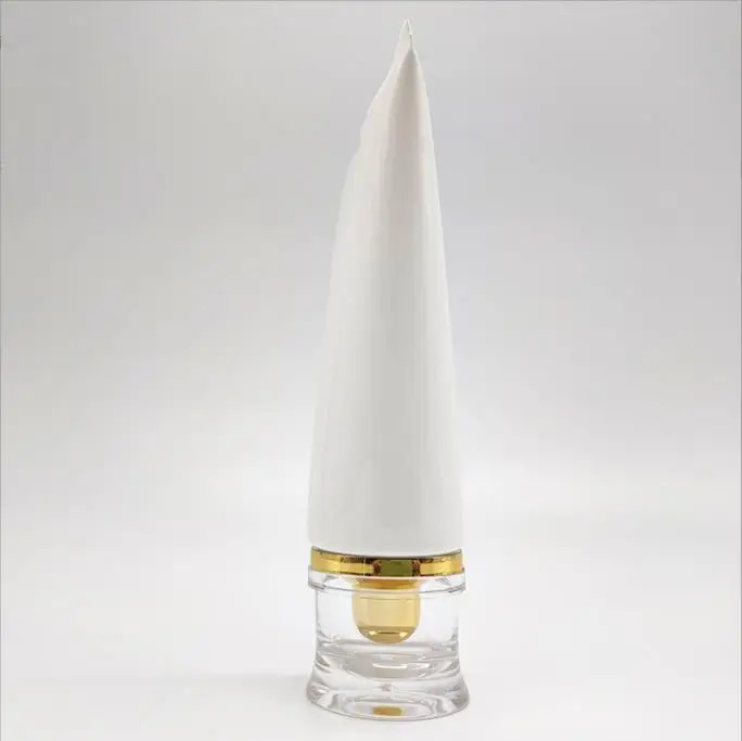 Empty Customized BB Hand Cream Lotion Squeeze Tubes Plastic Soft Container White Black 25ml30ml35ml PE Cosmetic Tube Packaging