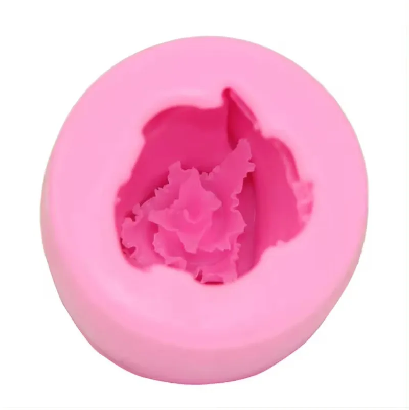 Y302 Handmade Rose Flower incense Candle Silicone Mold