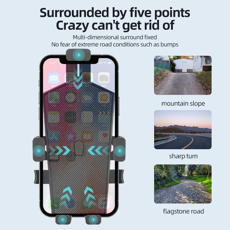 Hot Factory Wholesale Bicycle Mobile Phone Seat Car Rearview Mirror Waterproof Quick Detachable Mobile Phone Bracket