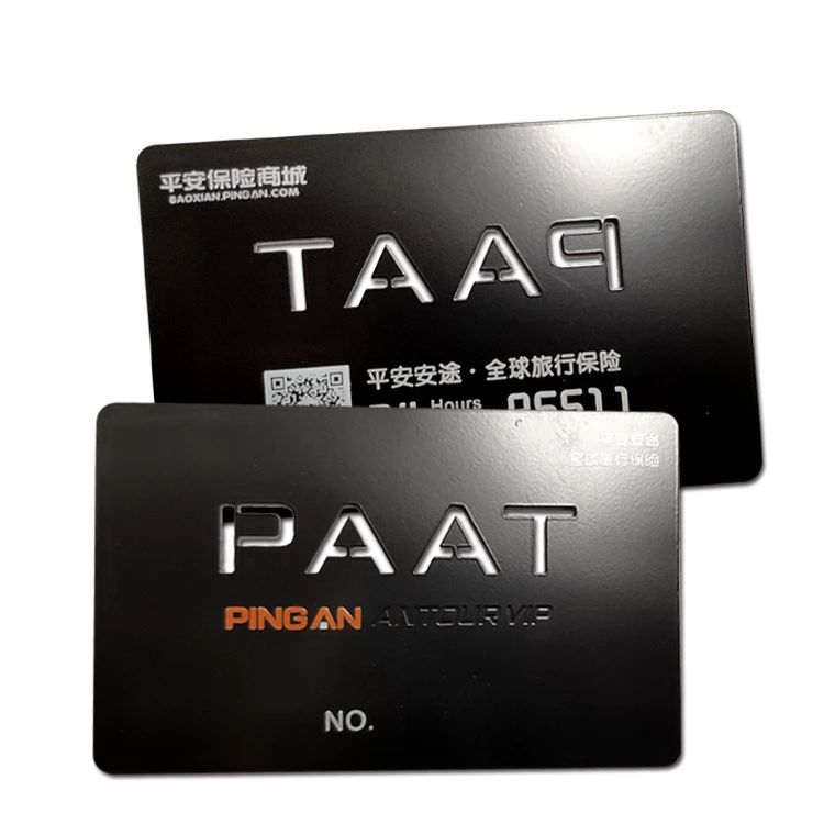 Stainless Steel Custom Logo Lasered Brushed Finishing Metal Calling Business ID Cards
