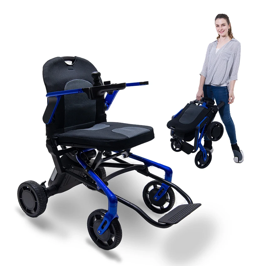 2020 Factory wholesale price lightweight foldable power chair electric wheelchair for elderly people
