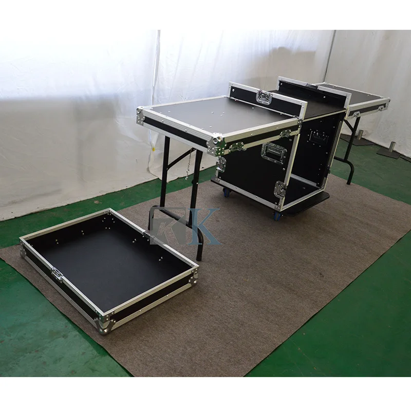 16U shockproof rack case road ready mixer flight case