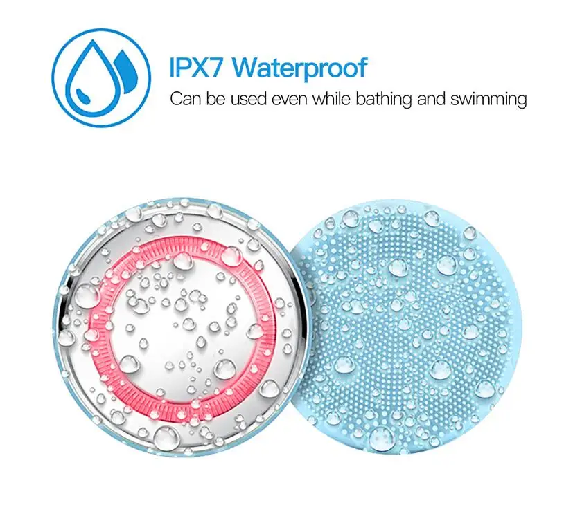 
Sonic Silicone Face Cleansing Brush 2 In 1 Led Photon Face Massage Deep Pore Cleaner Acne Remover Face Lifting Free Shipping 