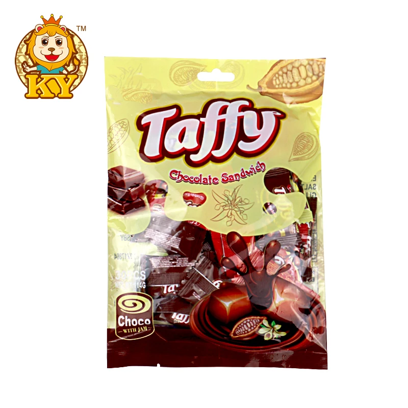 Wholesale Custom Chocolate Flavor Toffee Milk Candy Chewy Soft Gummy Candy