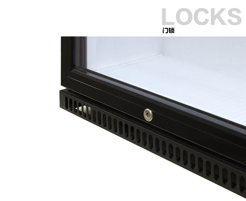 130L Stainless steel beverage cooler energy drink storage coke milk pepsi