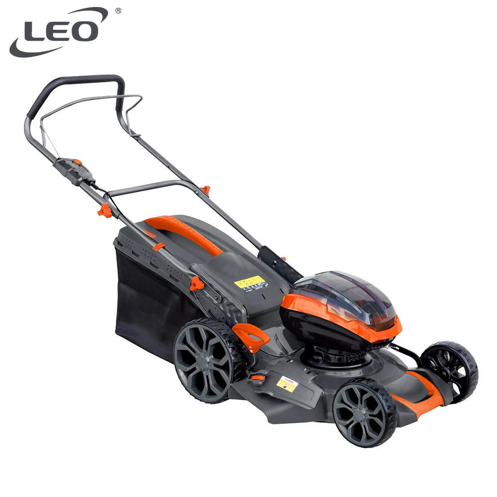 LEO LM46Li-2L China 36V lithium battery Hand push electric cutter Garden Grass trimmer red Lawn Mower