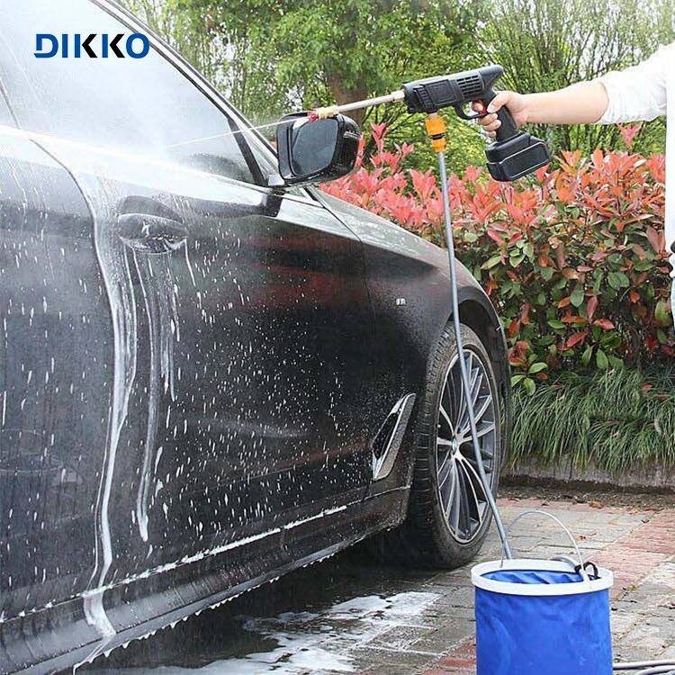Портативная электрическая Беспроводная моечная машина высокого давления, 12 В, 24 В, портативный домашний беспроводной пистолет для мойки автомобилей с литиевым аккумулятором