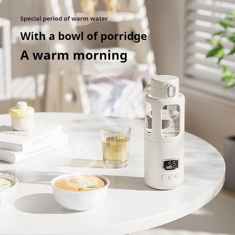 Olrid USB Rechargeable Portable Bottle Warmer New Arrival Electric Milk Water Heater with Touch Screen for Car Use