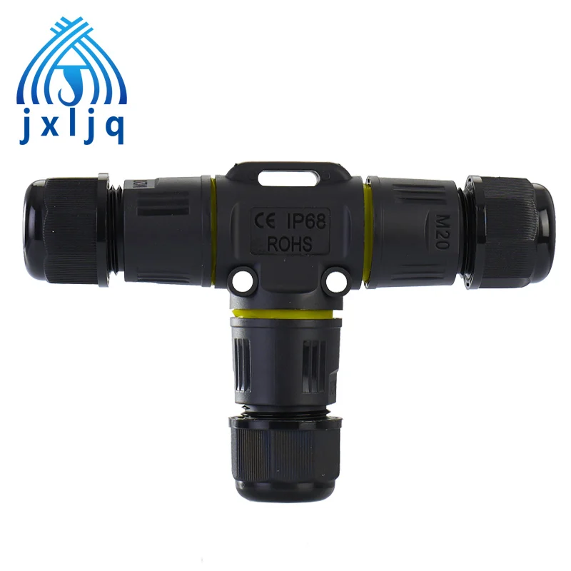 M20 High Quality PA66 Materials 3Pin 4Pin Plug T type Quick Waterproof Wire Connector