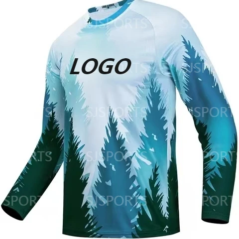 NEW Motocross Jersey Maillot Ciclismo Hombre DH MTB MX Downhill Jersey MTB Jersey Off Road Mountain Cycling Shirt