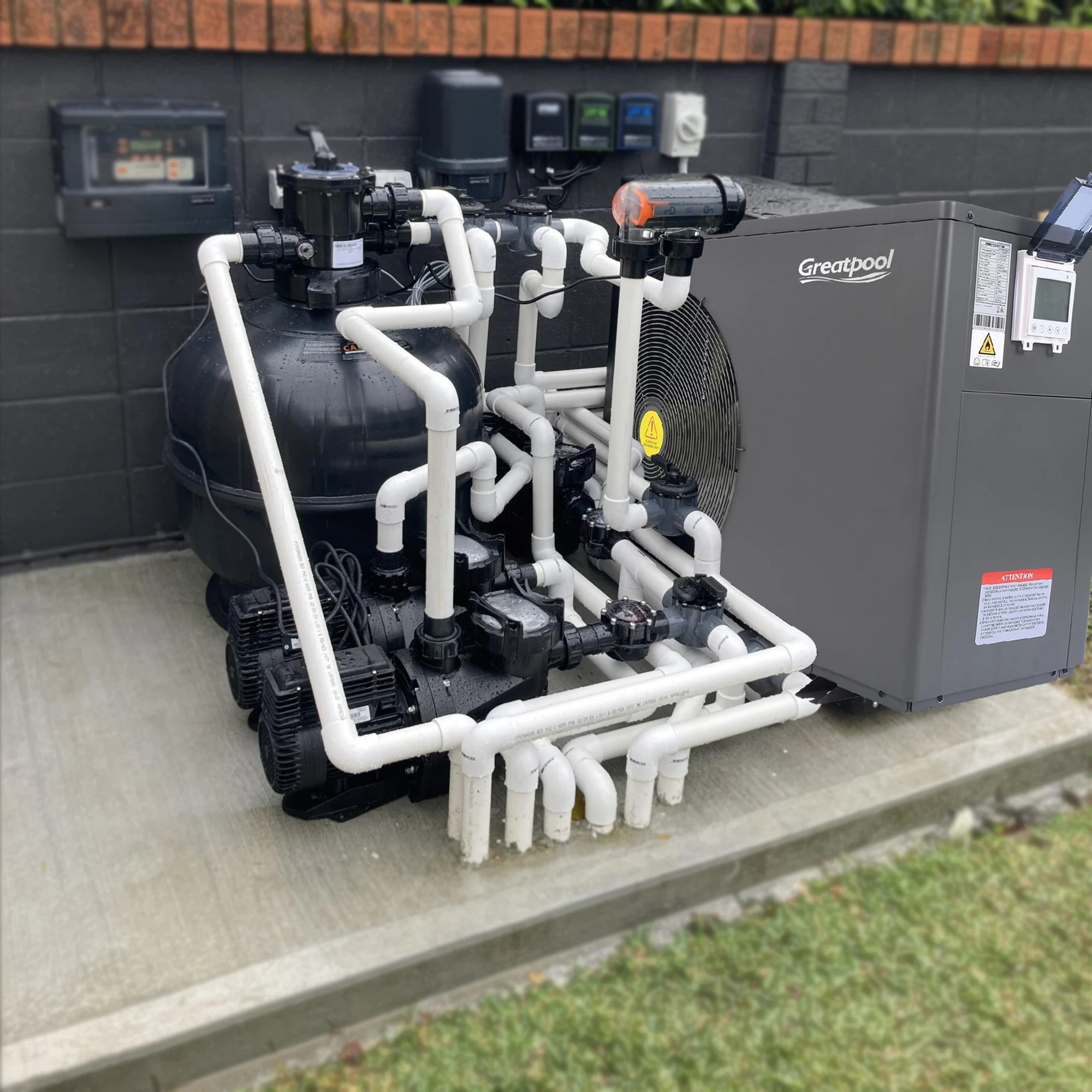 Greatpool TOP 12147-72166BTU курортный отель бассейн коммерческий промышленный воздух-вода тепловой насос для нагрева охлаждающей воды