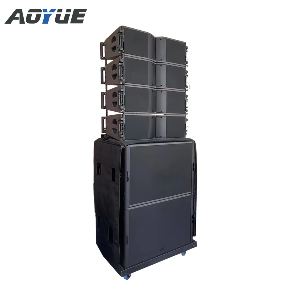 2-way dual 8 inch line array 18 inch subwoofer passive line array speaker system