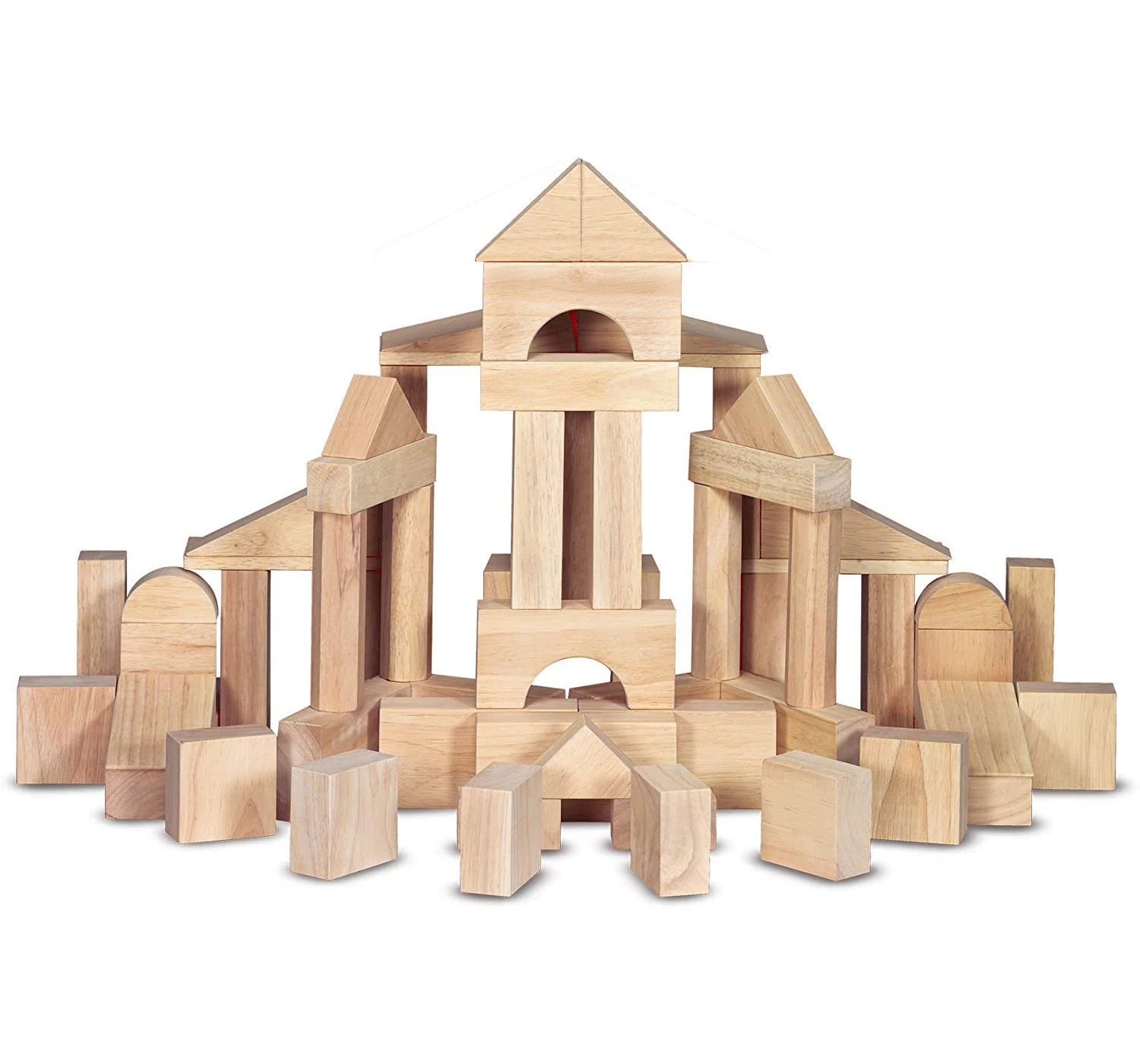 OEM - ODM Set of Wooden Building Blocks -Puzzle with wooden blocks - Natural wooden toys safe for children