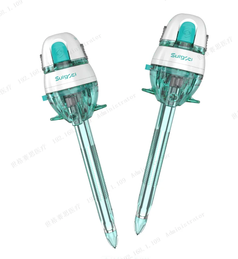 10mm Disposable Laparoscopic Optical Trocar Visible Tip Trocars