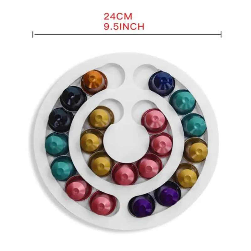 
Wall Mount Coffee Pod Storage Holder Coffee Capsules Kitchen Organizer Compatible with Nespresso Small Original Line Coffee Pods 