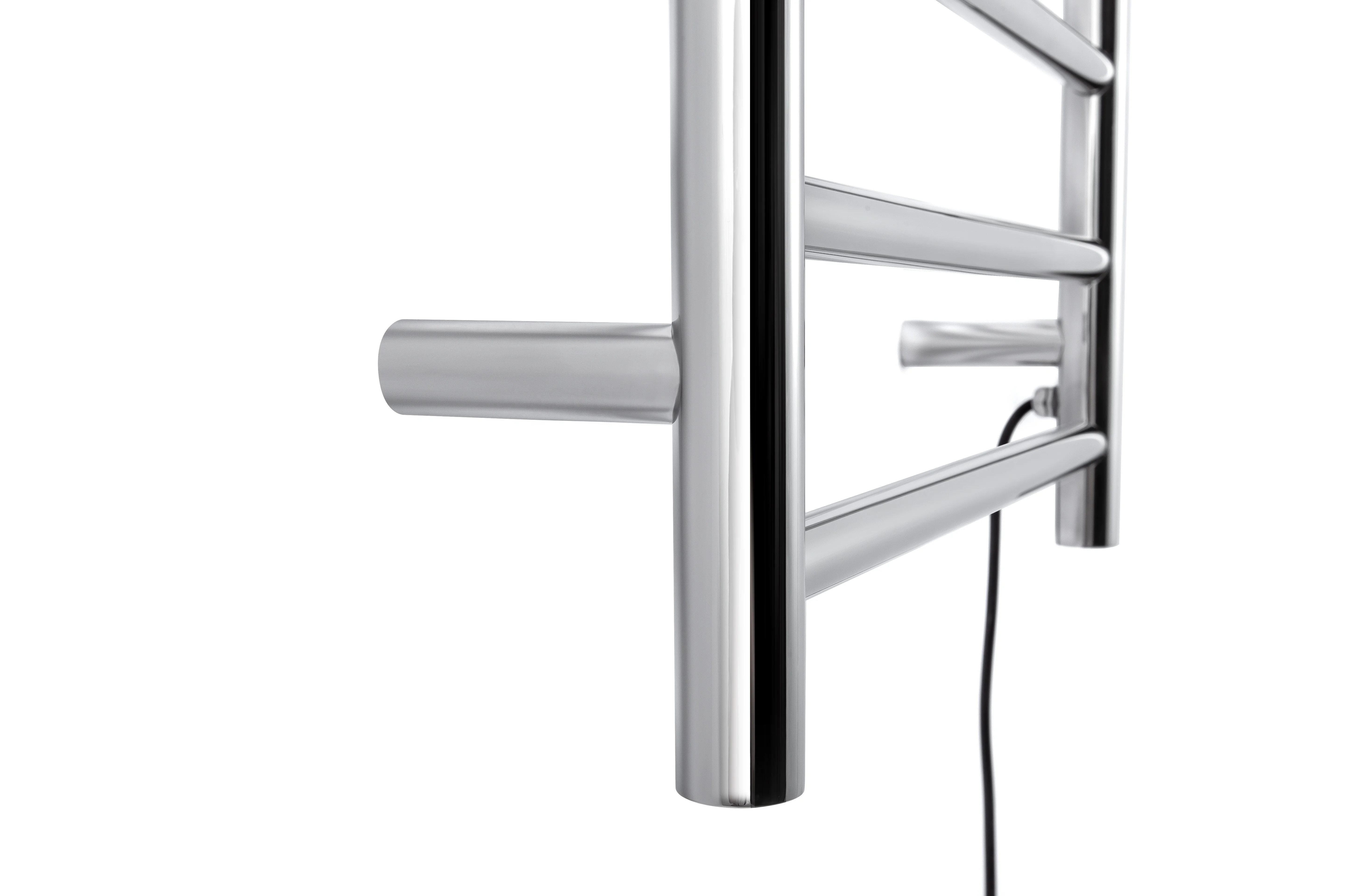 Chrome Plugin Hardwired Heated Towel Rack for Bathroom Wall Mounted Stainless steel