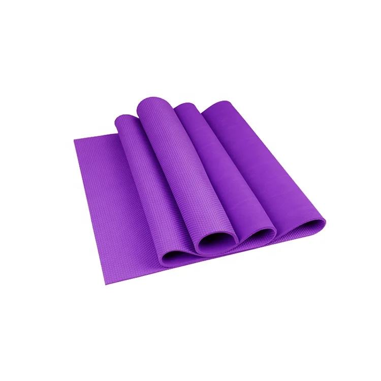 Custom OEM Personal Open Cell Foam Rubber Yoga Mat Super Grip All Natural Rubber Base Nylon Mesh Top Quality Mat Yoga Factory