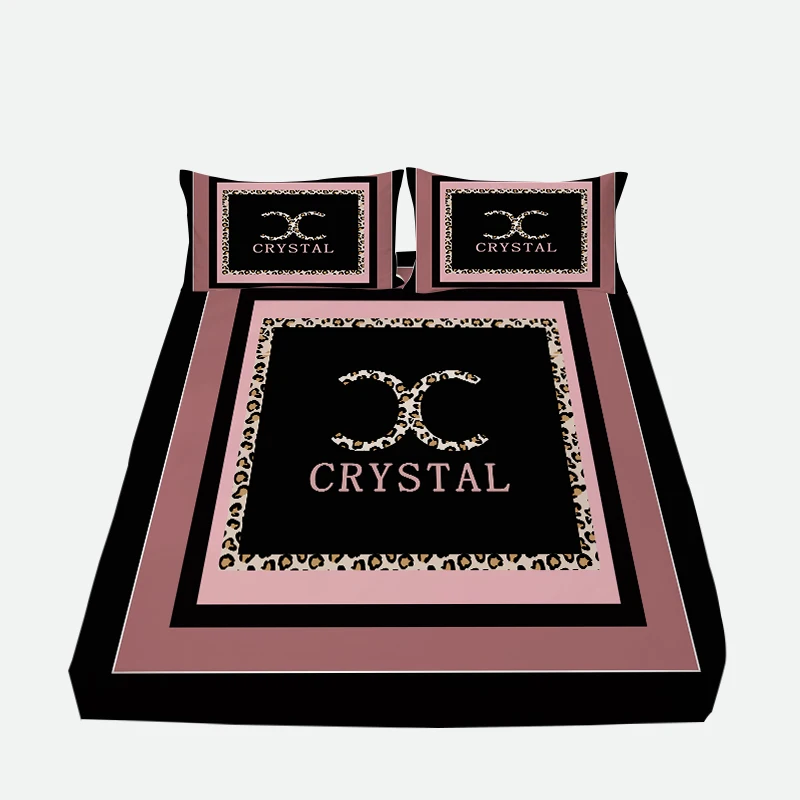 Wholesale Luxury Fitted 3D Print King Size Bed Cover Bedsheet Home Clothes Sheet Sets Dropship