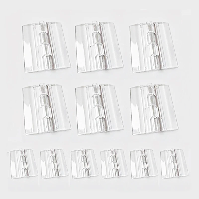 Hoone Different Sizes PMMA Furniture Hinges Transparent Clear Folding Small Cabinet Window Door Hinge