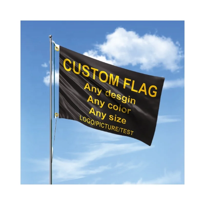 Пользовательские печатные 3x5 флаг наружный баннер двухсторонний цифровой логотип печать рекламные флаги футов пользовательские баннеры