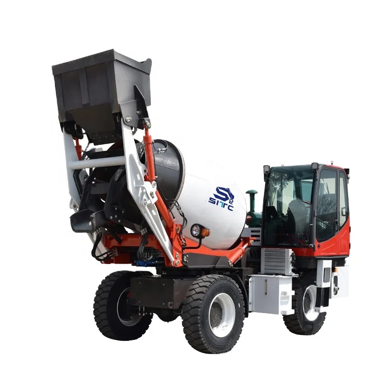 Self-loading concrete mixer truck 2 cubic meter concrete mixer truck mobile self loading concrete mixer for sale