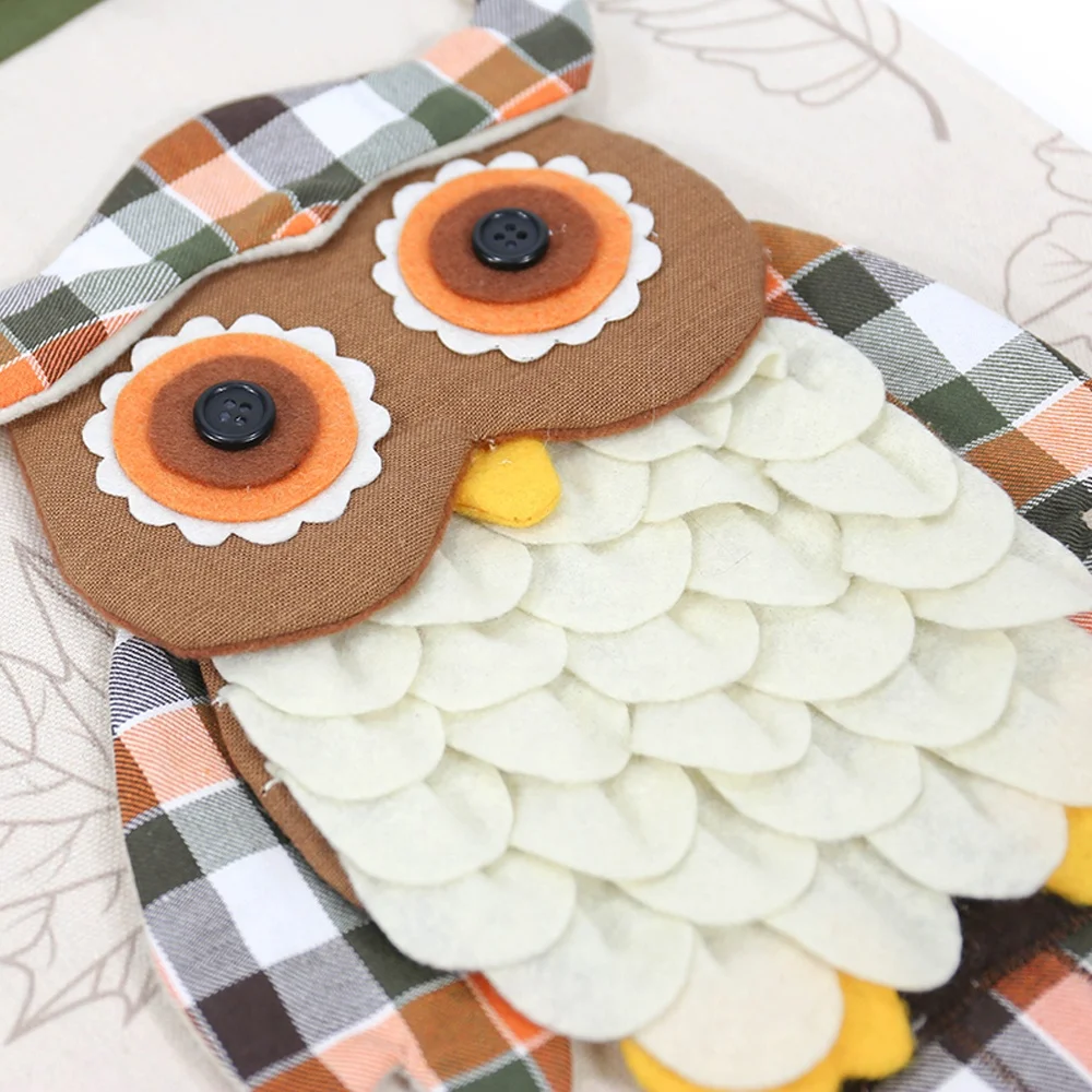 
Decorative owl canvas party flag cheap thanksgiving decorations 