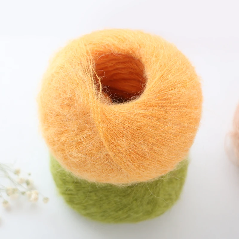 YarnCrafts Fancy soft fluffy acrylic mohair knitting sock yarn for yarn importer