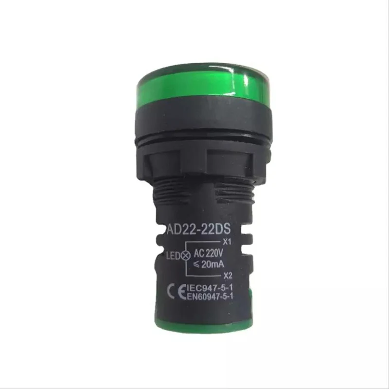 AD22-22DS LED Pilot Lamp Custom, High Quality Indicator Lamp Signal lamp Industrial Led Indicator Light 22MM 1W