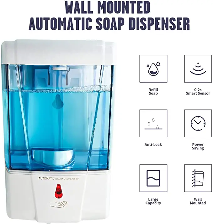 F1309 Auto Wall Mounted Sensor Automatic Gel pump  liquid soap dispensers