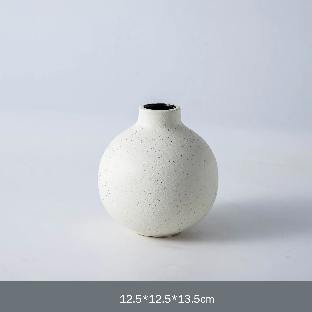 Minimalist Style Living Room Office Home Decor Matte Vase Bud Mini Ceramic Flower Vase