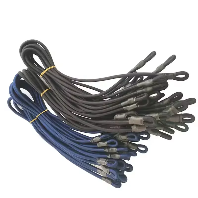 10mm Strong Strength Polyester round Elastic Rope Covered with Rubber Latex Bungee Cord for Sports & Entertainment