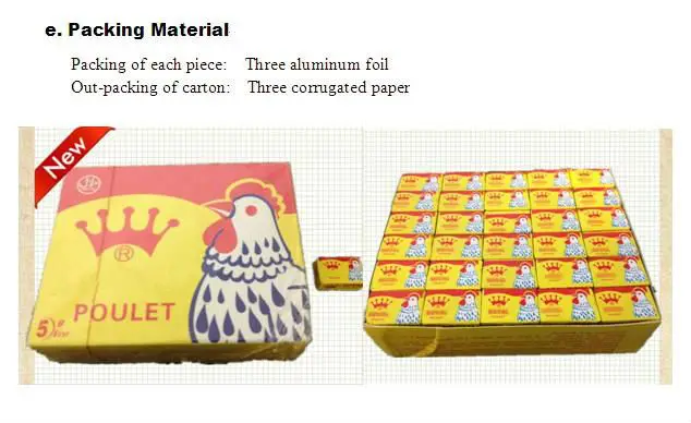 jumbo cube african food seasoning powder chicken bouillon spice cube OEM HALAL food-4g/5g/10/12g