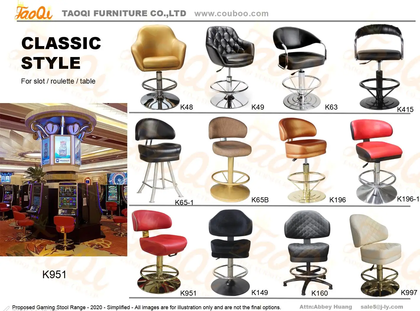 Quality Swivel Casino Poker Chair With Wheels Roulette Table Seating Casters Adjustable Seating Bar Chairs Gaming Stool